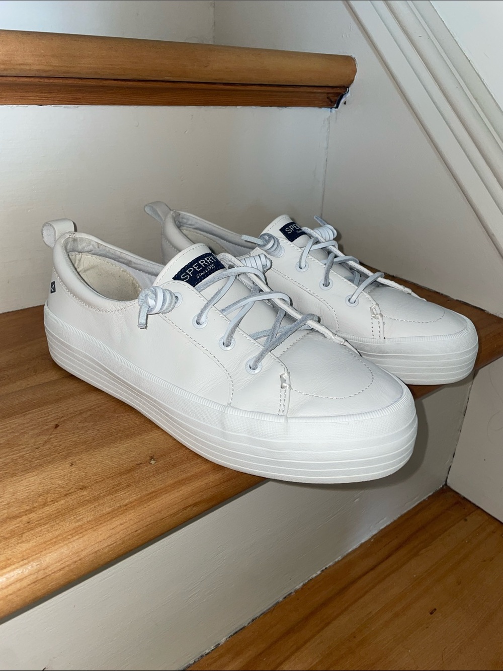 Sperry | Soletide Leather Platform Slip On Sneakers